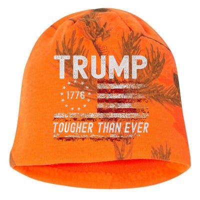 Trump Tougher Than Ever President Donald Trump Us Flag Kati - Camo Knit Beanie