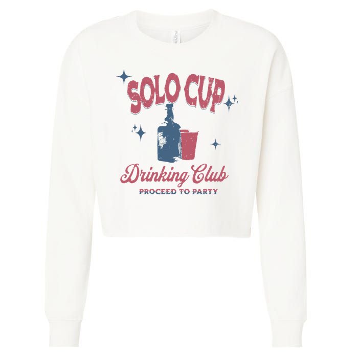 Toby Team Toby Solo Club Drinking Club Cropped Pullover Crew