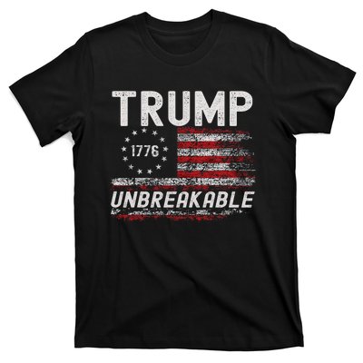 Trump Tougher Than Ever President Donald Trump Us Flag T-Shirt