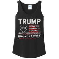 Trump Tougher Than Ever President Donald Trump Us Flag Ladies Essential Tank