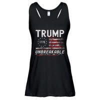 Trump Tougher Than Ever President Donald Trump Us Flag Ladies Essential Flowy Tank