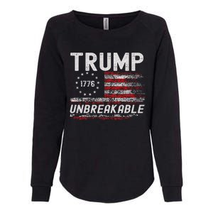 Trump Tougher Than Ever President Donald Trump Us Flag Womens California Wash Sweatshirt