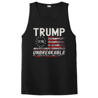 Trump Tougher Than Ever President Donald Trump Us Flag PosiCharge Competitor Tank