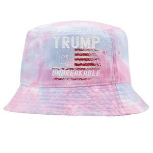 Trump Tougher Than Ever President Donald Trump Us Flag Tie-Dyed Bucket Hat