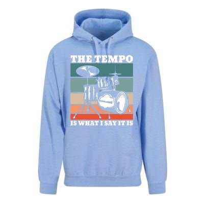 Tempo The Tempo Is What I Say It Is Drummer Tempo Drummers Gift Unisex Surf Hoodie