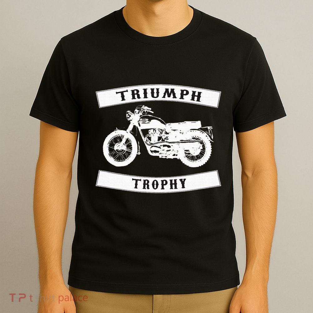 Triumph Tr6 Trophy Classic Motor Cycle T-Shirt