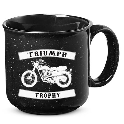 Triumph Tr6 Trophy Classic Motor Cycle 15oz Campfire Ceramic Mug