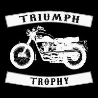 Triumph Tr6 Trophy Classic Motor Cycle Flat Bill Trucker Hat
