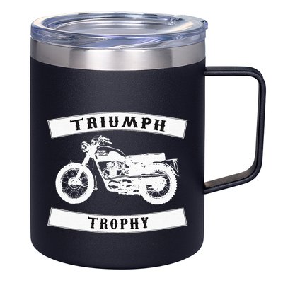 Triumph Tr6 Trophy Classic Motor Cycle 12oz Stainless Steel Coffee Mug