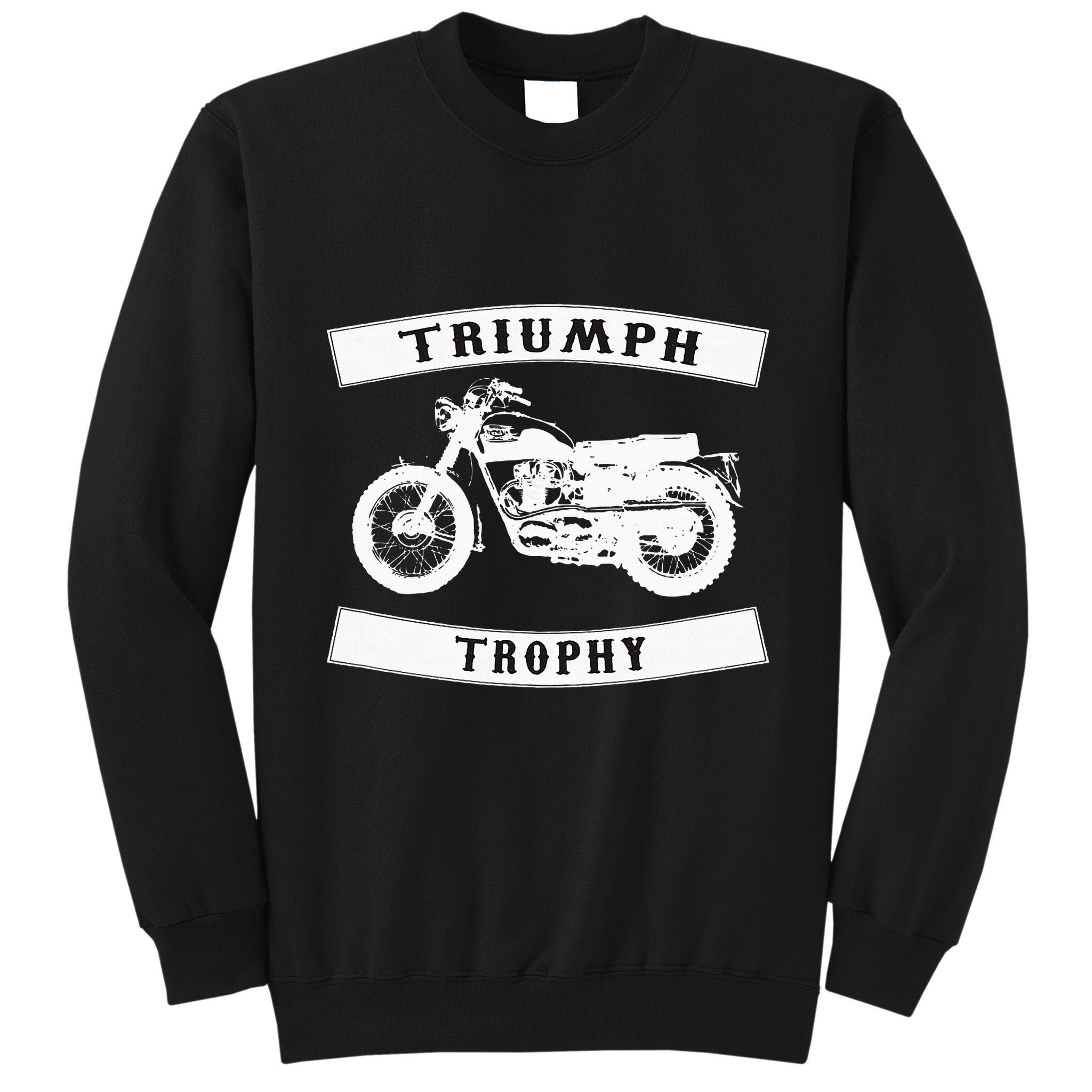 Triumph Tr6 Trophy Classic Motor Cycle Tall Sweatshirt