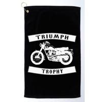 Triumph Tr6 Trophy Classic Motor Cycle Golf Towel