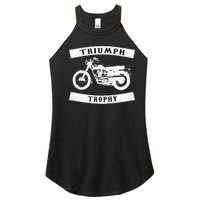 Triumph Tr6 Trophy Classic Motor Cycle Women's Perfect Tri Rocker Tank