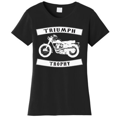 Triumph Tr6 Trophy Classic Motor Cycle Women's T-Shirt