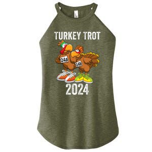 Thanksgiving Turkey Trot Squad 2024 Trot Race Couple Funny Women's Perfect Tri Rocker Tank