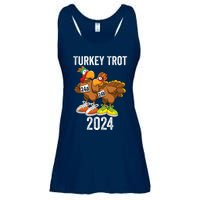 Thanksgiving Turkey Trot Squad 2024 Trot Race Couple Funny Ladies Essential Flowy Tank