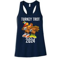 Thanksgiving Turkey Trot Squad 2024 Trot Race Couple Funny Women's Racerback Tank