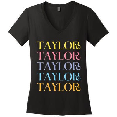 Team T.aylor Women's V-Neck T-Shirt