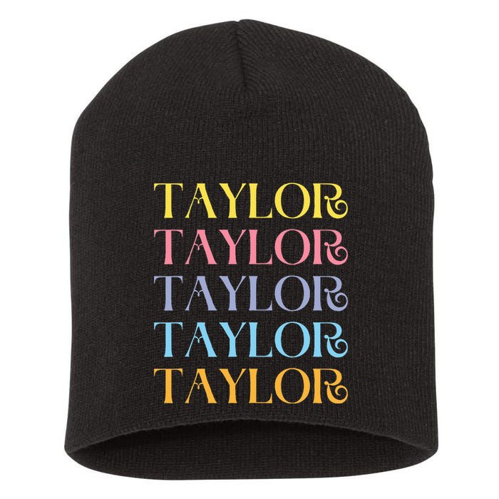 Team T.aylor Short Acrylic Beanie
