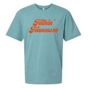 Talkin Tennessee Talking Tennessee Tn Orange Outfits Sueded Cloud Jersey T-Shirt