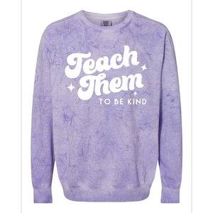 Team Them To Be Kind Colorblast Crewneck Sweatshirt