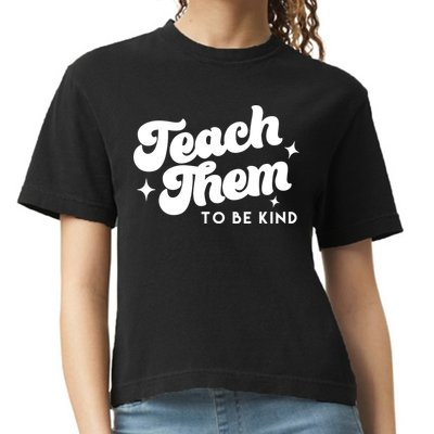Team Them To Be Kind Comfort Colors Boxy T-Shirt