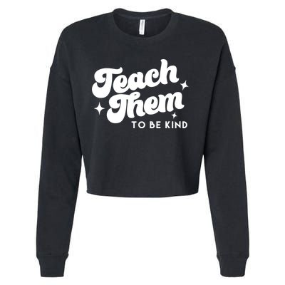 Team Them To Be Kind Cropped Pullover Crew