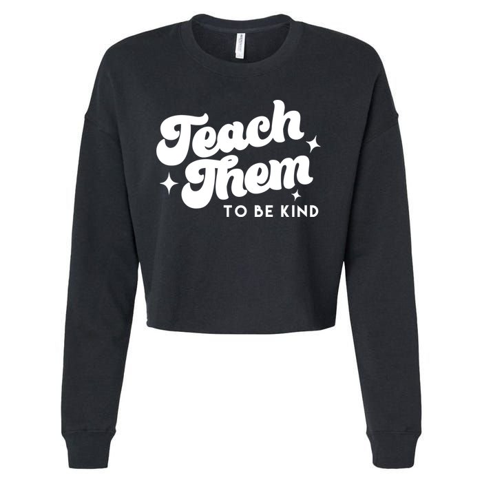Team Them To Be Kind Cropped Pullover Crew