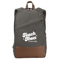 Team Them To Be Kind Cotton Canvas Backpack