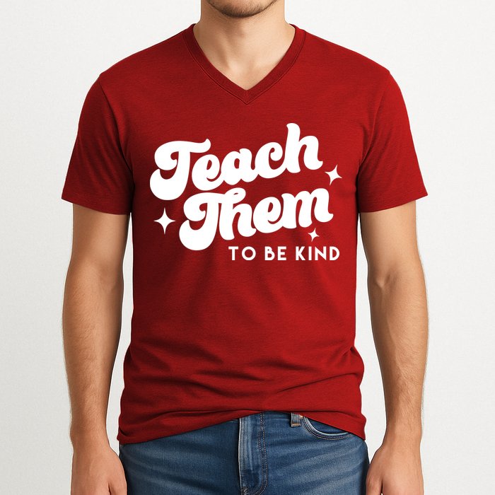 Team Them To Be Kind V-Neck T-Shirt