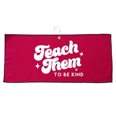 Team Them To Be Kind Large Microfiber Waffle Golf Towel