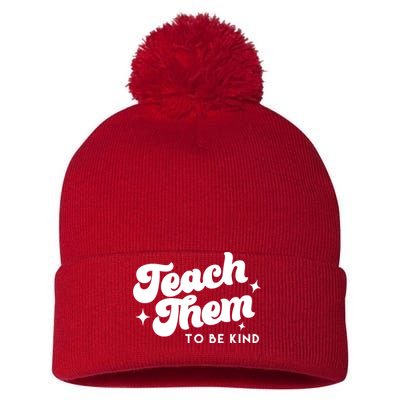 Team Them To Be Kind Pom Pom 12in Knit Beanie