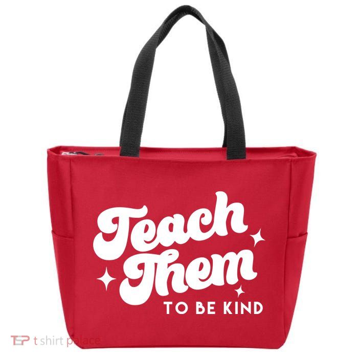 Team Them To Be Kind Zip Tote Bag