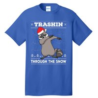 Trashin Through The Snow Dabbing Raccoon Merry Trashmas Dab Cute Gift Tall T-Shirt