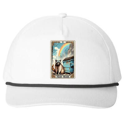 Team Trash Tarot Card Mystic Raccoon Snapback Five-Panel Rope Hat