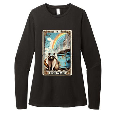 Team Trash Tarot Card Mystic Raccoon Womens CVC Long Sleeve Shirt