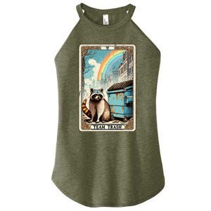 Team Trash Tarot Card Mystic Raccoon Women’s Perfect Tri Rocker Tank