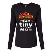 Team Tiny Turkeys Cute Thanksgiving Day Nicu Nurse Teacher Womens Cotton Relaxed Long Sleeve T-Shirt