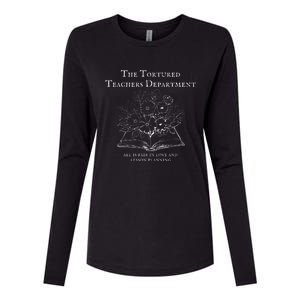 The Tortured Teachers Department Funny Teacher All Is Fair Womens Cotton Relaxed Long Sleeve T-Shirt