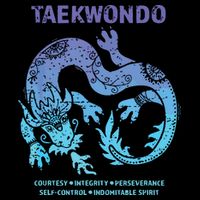 Taekwondo TKD Tae Kwon Do Dragon Art Martial Arts Graphic City Backpack