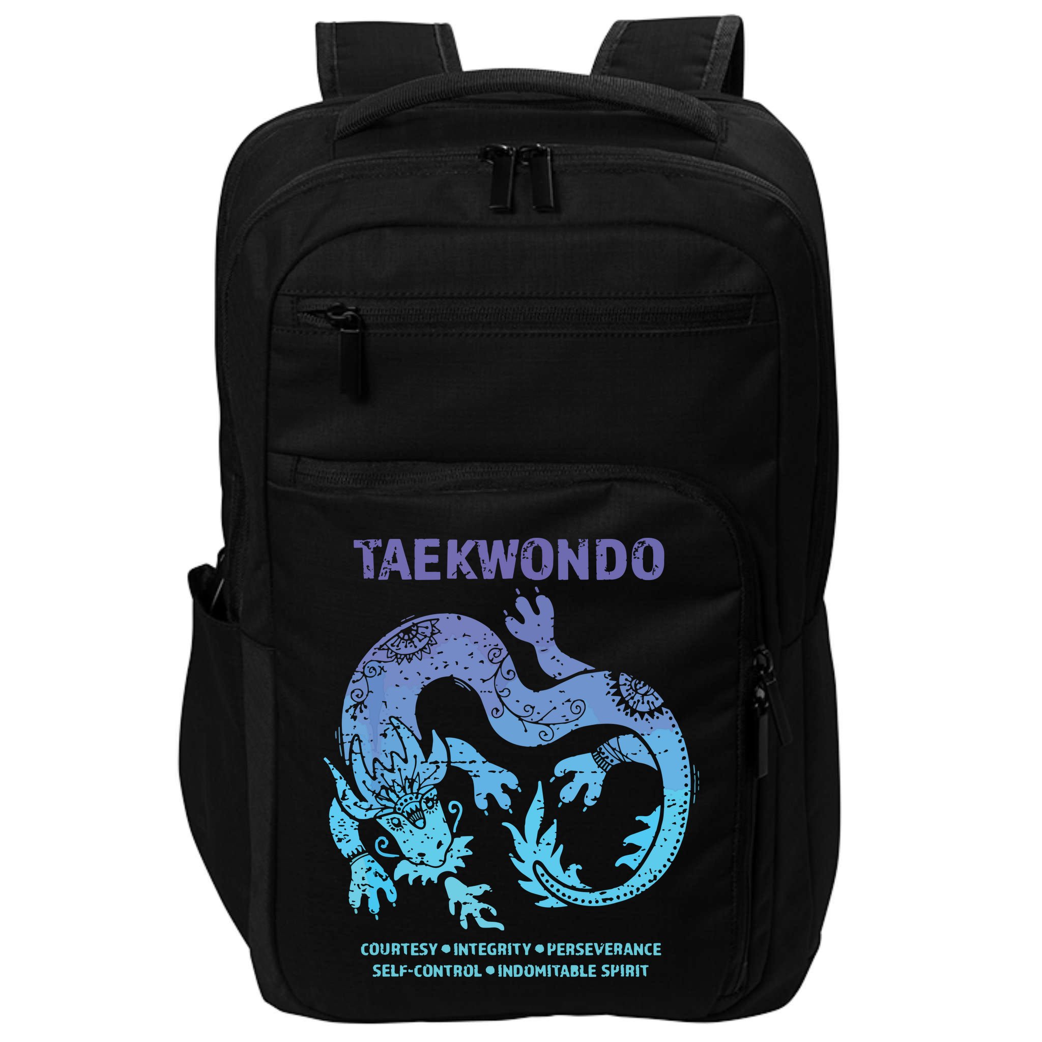 Taekwondo TKD Tae Kwon Do Dragon Art Martial Arts Graphic Impact Tech Backpack