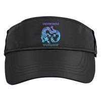 Taekwondo TKD Tae Kwon Do Dragon Art Martial Arts Graphic Adult Drive Performance Visor