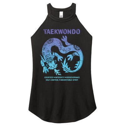 Taekwondo TKD Tae Kwon Do Dragon Art Martial Arts Graphic Women's Perfect Tri Rocker Tank