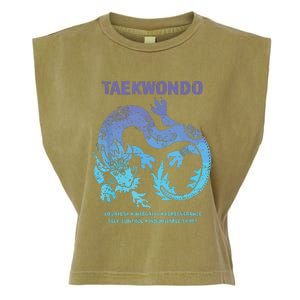 Taekwondo TKD Tae Kwon Do Dragon Art Martial Arts Graphic Garment-Dyed Women's Muscle Tee