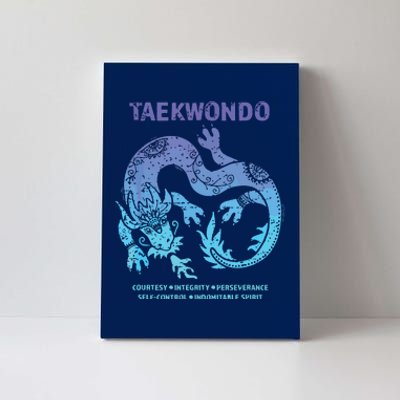 Taekwondo TKD Tae Kwon Do Dragon Art Martial Arts Graphic Canvas