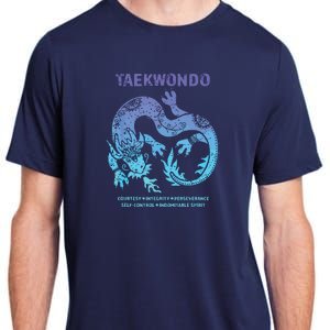 Taekwondo TKD Tae Kwon Do Dragon Art Martial Arts Graphic Adult ChromaSoft Performance T-Shirt