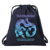 Taekwondo TKD Tae Kwon Do Dragon Art Martial Arts Graphic Drawstring Bag