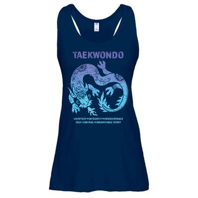 Taekwondo TKD Tae Kwon Do Dragon Art Martial Arts Graphic Ladies Essential Flowy Tank