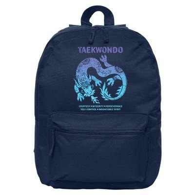 Taekwondo TKD Tae Kwon Do Dragon Art Martial Arts Graphic 16 in Basic Backpack