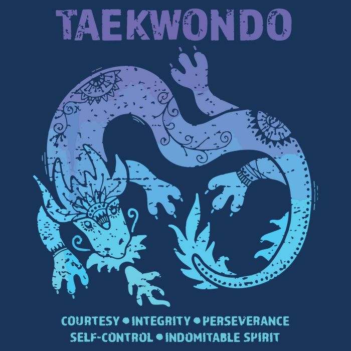 Taekwondo TKD Tae Kwon Do Dragon Art Martial Arts Graphic 16 in Basic Backpack