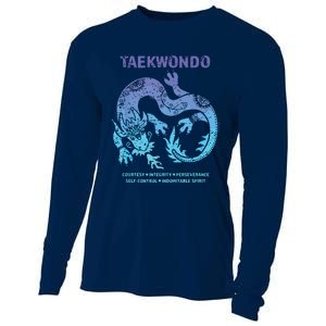 Taekwondo TKD Tae Kwon Do Dragon Art Martial Arts Graphic Cooling Performance Long Sleeve Crew